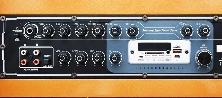 Bảng điều khiển loa bluetooth đặt lại về 0