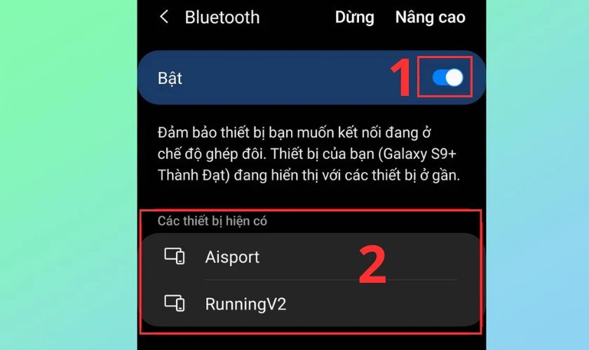 Bật chức năng Bluetooth trên Android để kết nối loa kéo