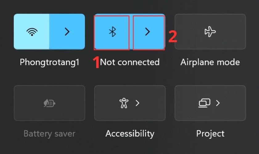 Bật tính năng Bluetooth trên laptop để kết nối loa kéo