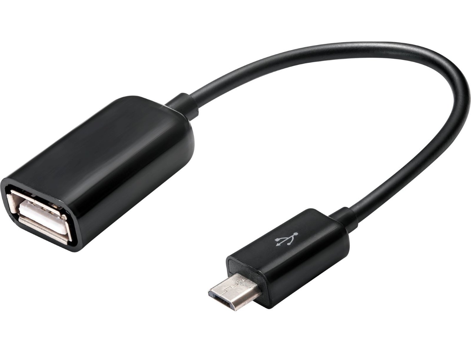 Bộ chuyển đổi OTG giúp kết nối bàn phím USB với điện thoại