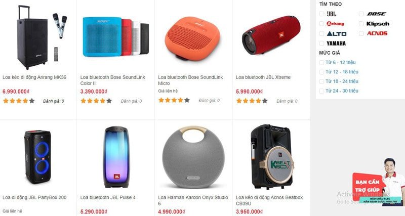 Bộ sưu tập các mẫu loa Bluetooth đa dạng về kiểu dáng và thương hiệu
