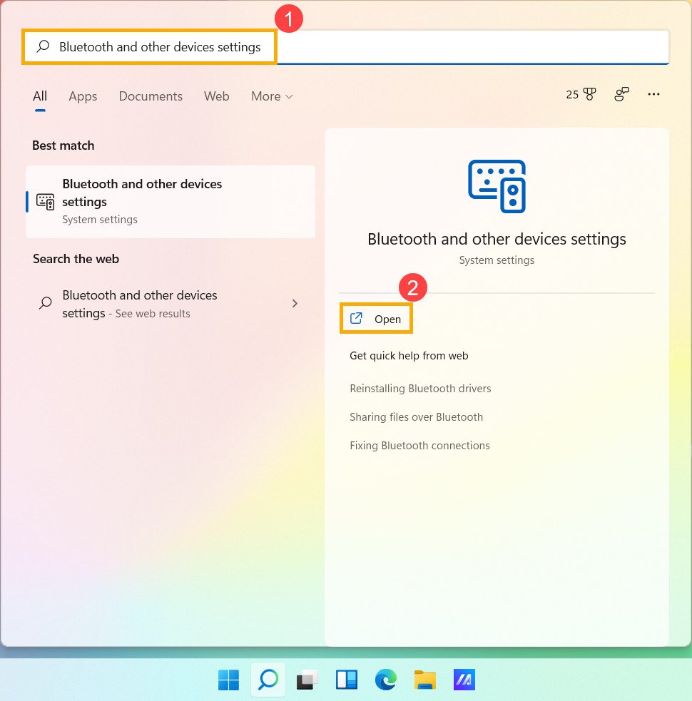 Cài đặt Bluetooth và thiết bị trên Windows 11 để kết nối tai nghe không dây