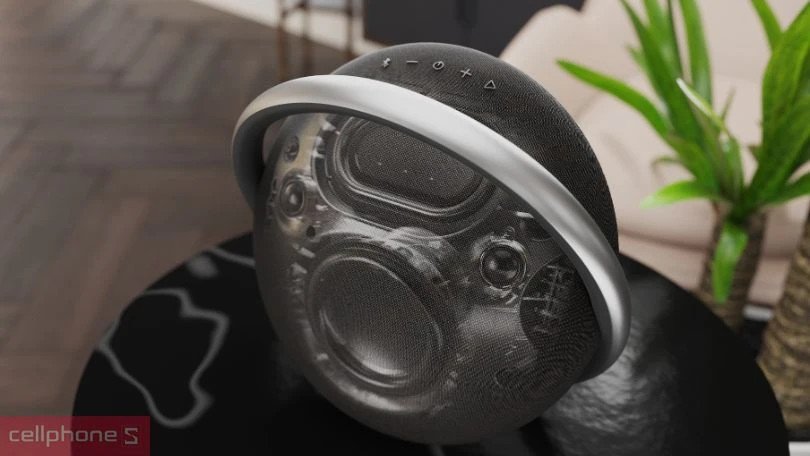 Cổng kết nối và các nút điều khiển trên loa bluetooth Harman Kardon Onyx Studio 7