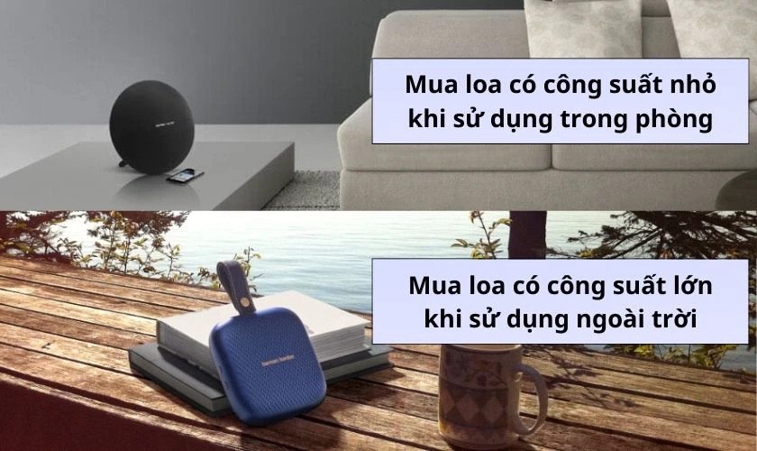 Công suất của loa ảnh hưởng trực tiếp đến âm lượng và khả năng lấp đầy không gian