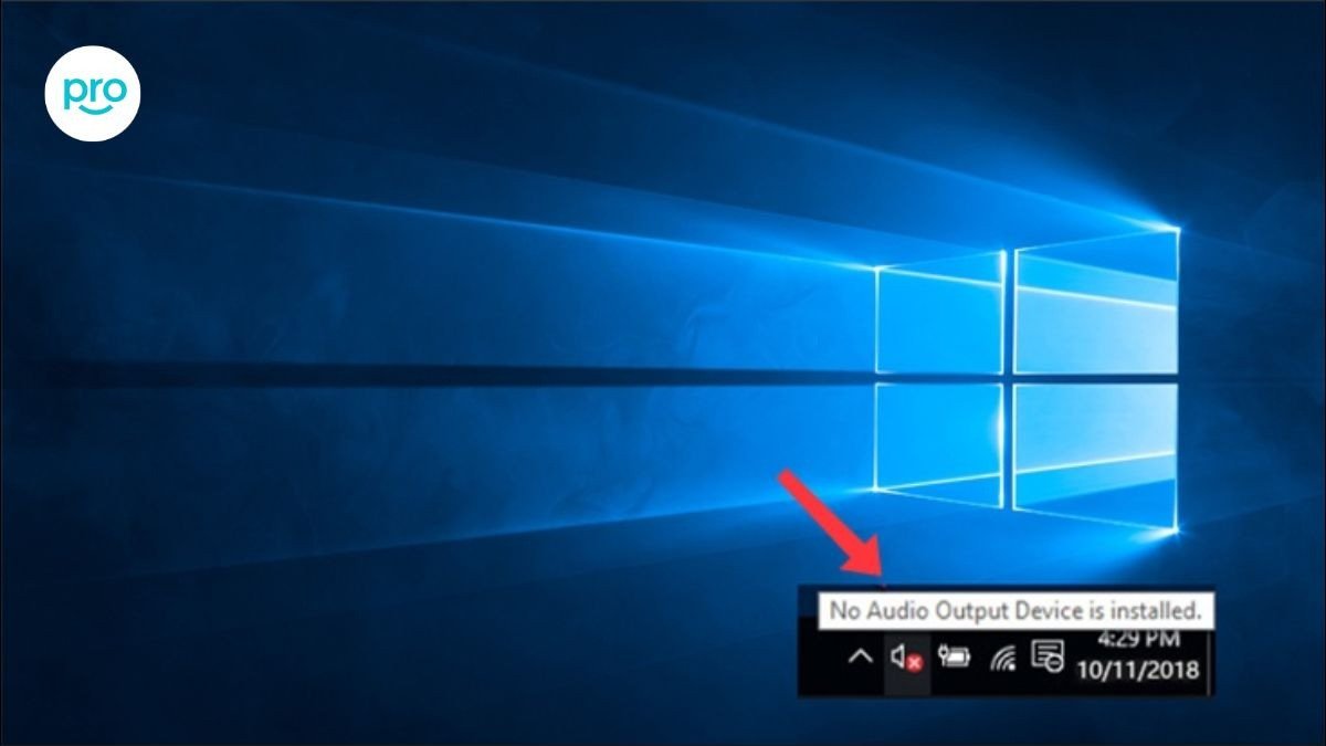 Cửa sổ "Sound" trên Windows với thông báo lỗi "No Audio Devices are Installed", chỉ ra sự cố driver âm thanh tổng thể