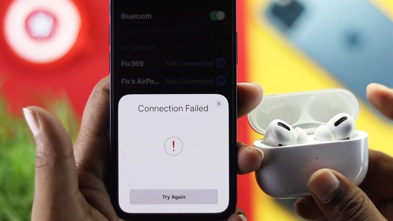 Điện thoại không kết nối được với tai nghe Bluetooth, hiển thị thông báo lỗi