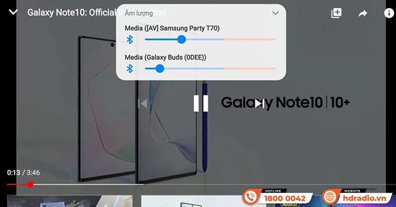 Điều chỉnh âm lượng cho từng loa Bluetooth trên điện thoại Android