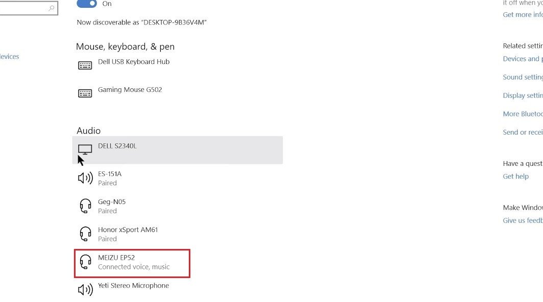 Ghép đôi thành công tai nghe Bluetooth với máy tính Win 10