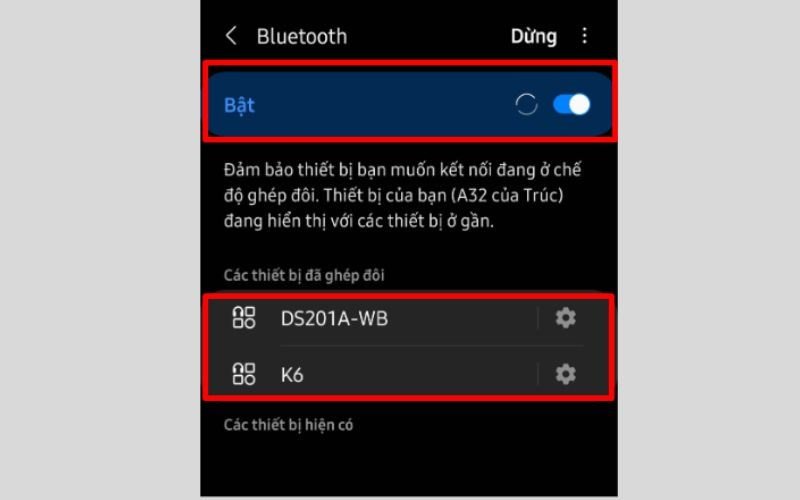 Ghép nối đa thiết bị Bluetooth an toàn trên điện thoại