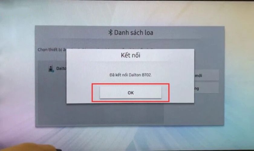 Ghép nối TV với loa kéo Bluetooth từ danh sách