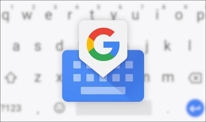 Giao diện bàn phím ảo Gboard với các tính năng thông minh, hỗ trợ nhập liệu nhanh chóng khi sử dụng bàn phím bluetooth để chơi game.