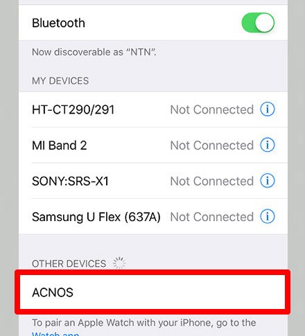 Giao diện cài đặt Bluetooth trên điện thoại, sẵn sàng kết nối karaoke bluetooth