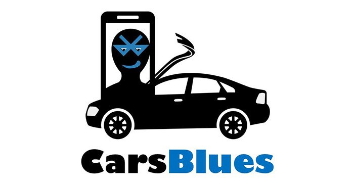 Giao diện ứng dụng CarsBlues dùng để hack bluetooth trên loa kẹo kéo của ô tô