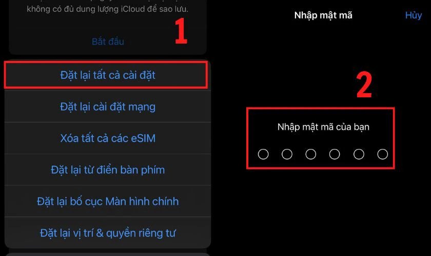 Khôi phục cài đặt gốc điện thoại