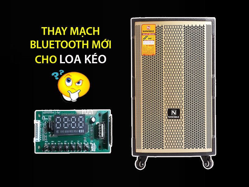 Kiểm tra bảng điều khiển loa kéo để định vị mạch Bluetooth