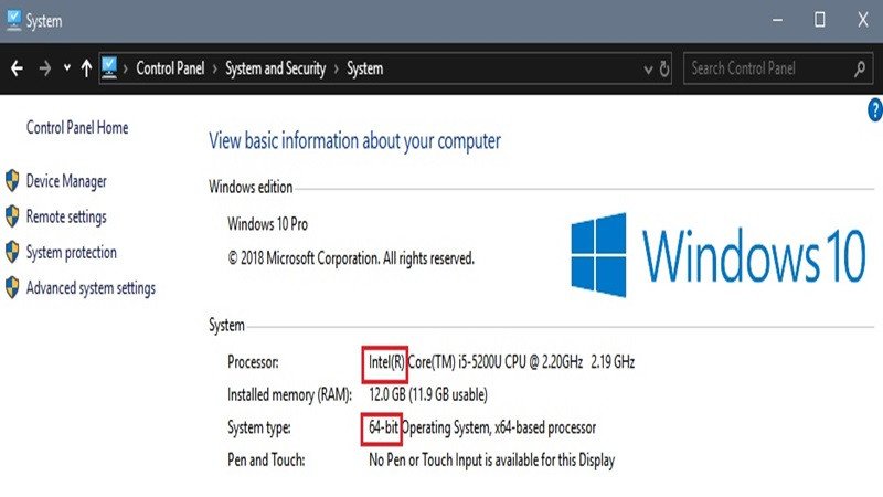 Kiểm tra Processor và phiên bản Windows trước khi tải bluetooth cho máy tính