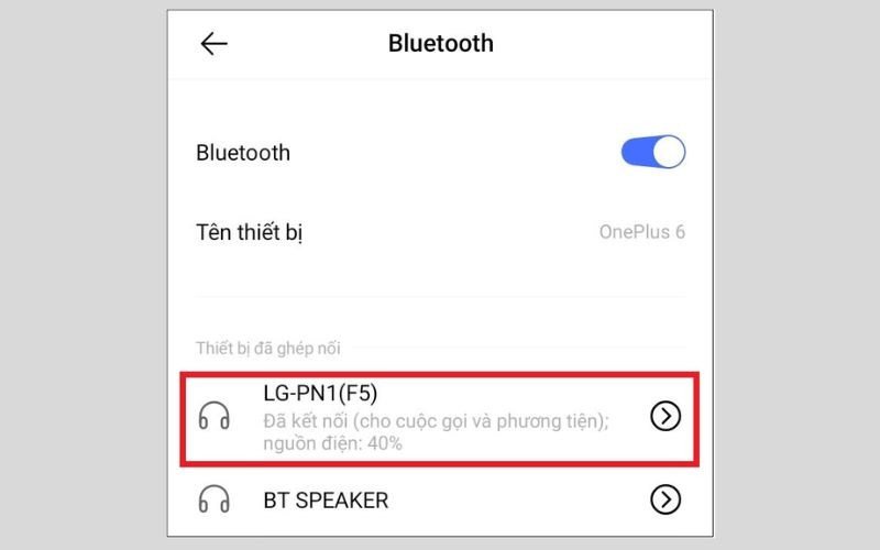 Kiểm tra thiết bị đang kết nối với loa Bluetooth của bạn