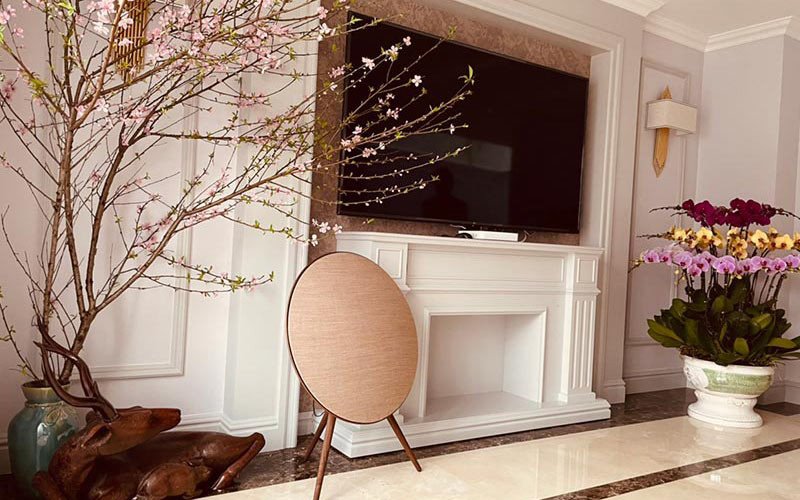 Loa bluetooth B&amp;O BeoPlay A9 MK4 vàng đồng thiết kế ấn tượng