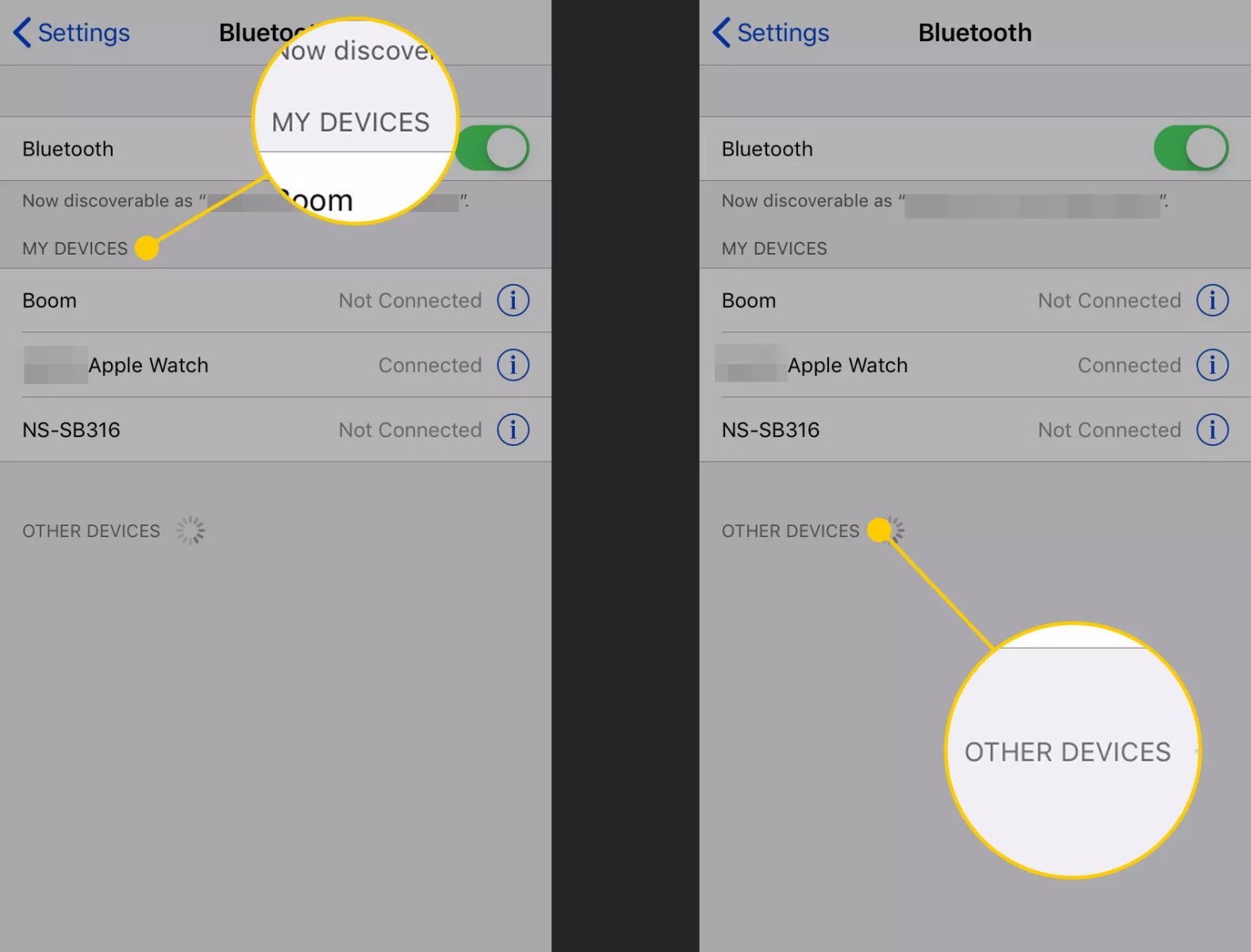Loa Bluetooth được kết nối thành công với điện thoại iPhone.