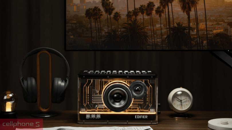 Loa bluetooth Edifier QD35 với thiết kế hiện đại và đèn RGB