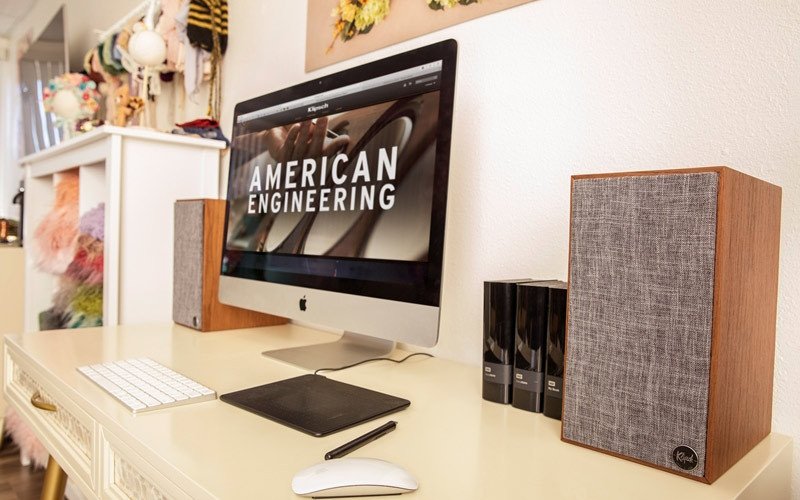 Loa bluetooth Klipsch The Fives với thiết kế bookshelf cổ điển