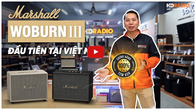 Loa bluetooth Marshall Woburn 3 thiết kế cổ điển sang trọng