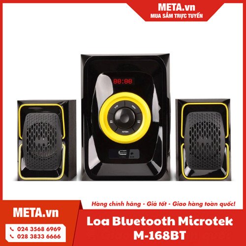 Loa Bluetooth Microtek M-168BT mang đến trải nghiệm bass sâu dưới 1 triệu đồng