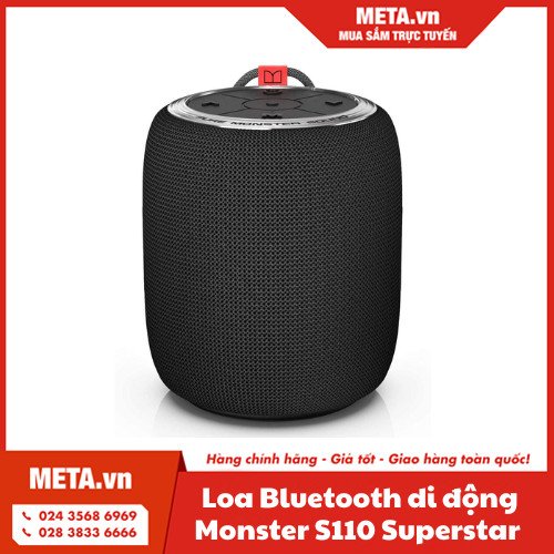 Loa Bluetooth Monster S110 Superstar với Pure Monster Sound và bass uy lực