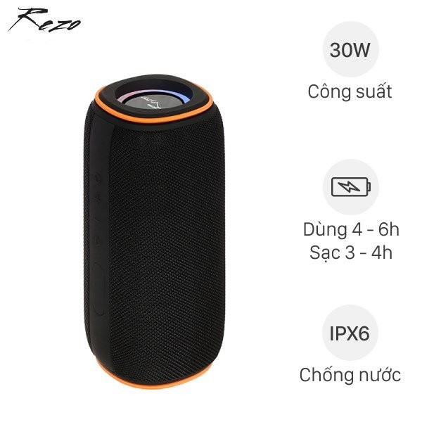 Loa Bluetooth Rezo Play Pro với khả năng chống nước