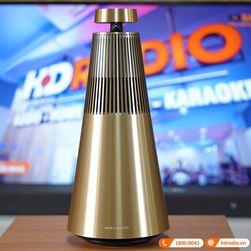 Loa B&amp;O Beosound 2 Gen3 màu bạc, thiết kế hình nón sang trọng