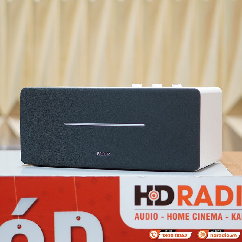 Loa Edifier D12 màu gỗ sang trọng, bass chắc khỏe, phù hợp không gian phòng khách