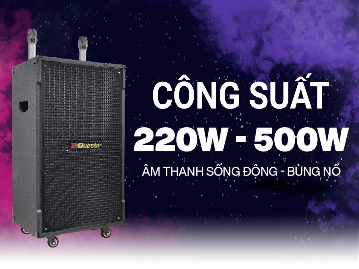 Loa kéo karaoke bluetooth BIK BMS-5015 II với thiết kế mạnh mẽ