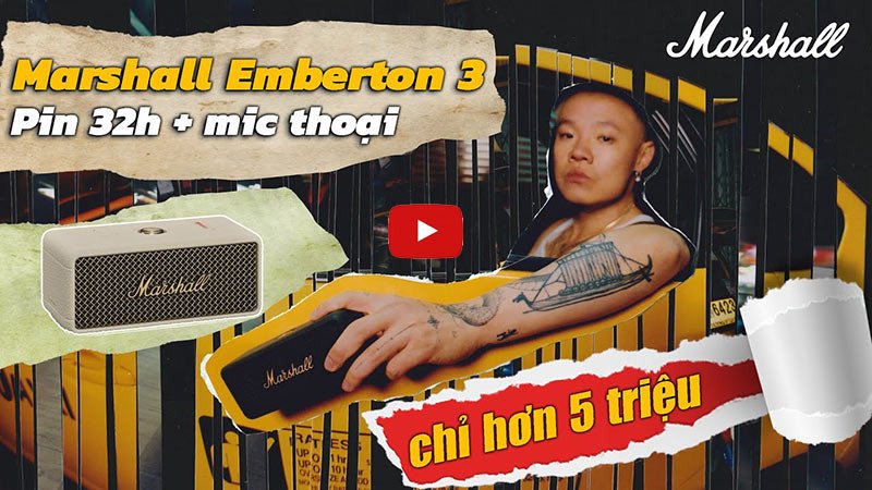 Loa Marshall Emberton 3 nhỏ mà có võ