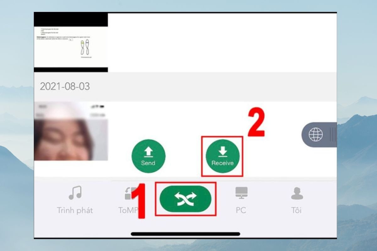 Mã QR để kết nối và chuyển ảnh qua Xender