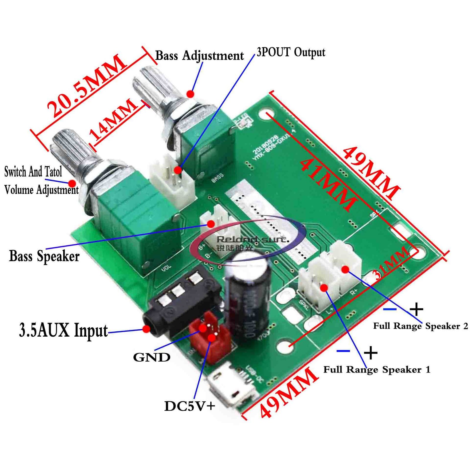 Mạch loa Bluetooth 5V tiện lợi cho DIY