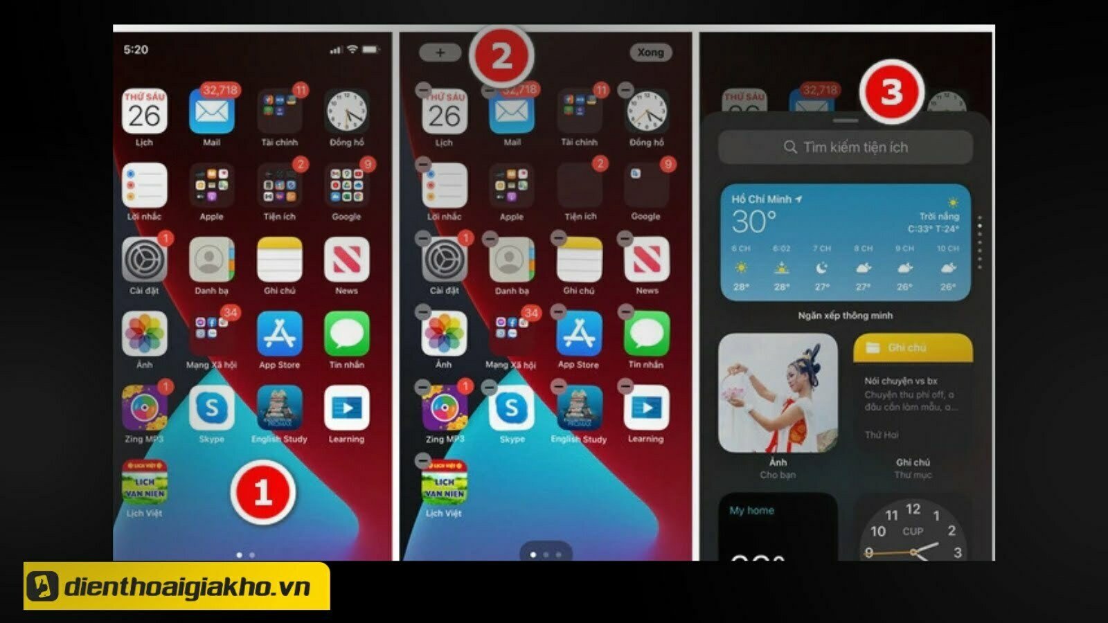 Màn hình iPhone hiển thị tiện ích pin tai nghe bluetooth