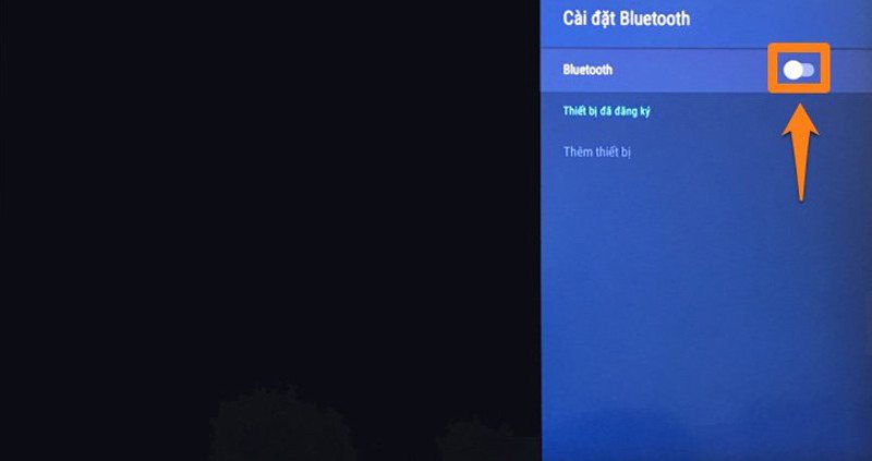 Mở Bluetooth trên TV Sony hoặc Samsung để kết nối