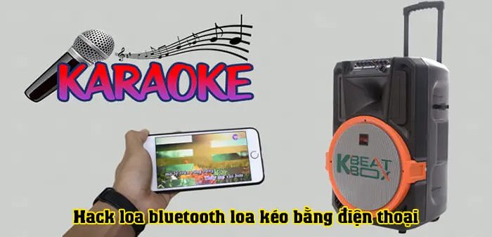 Một người đang sử dụng điện thoại để tìm kiếm và hack bluetooth loa kẹo kéo