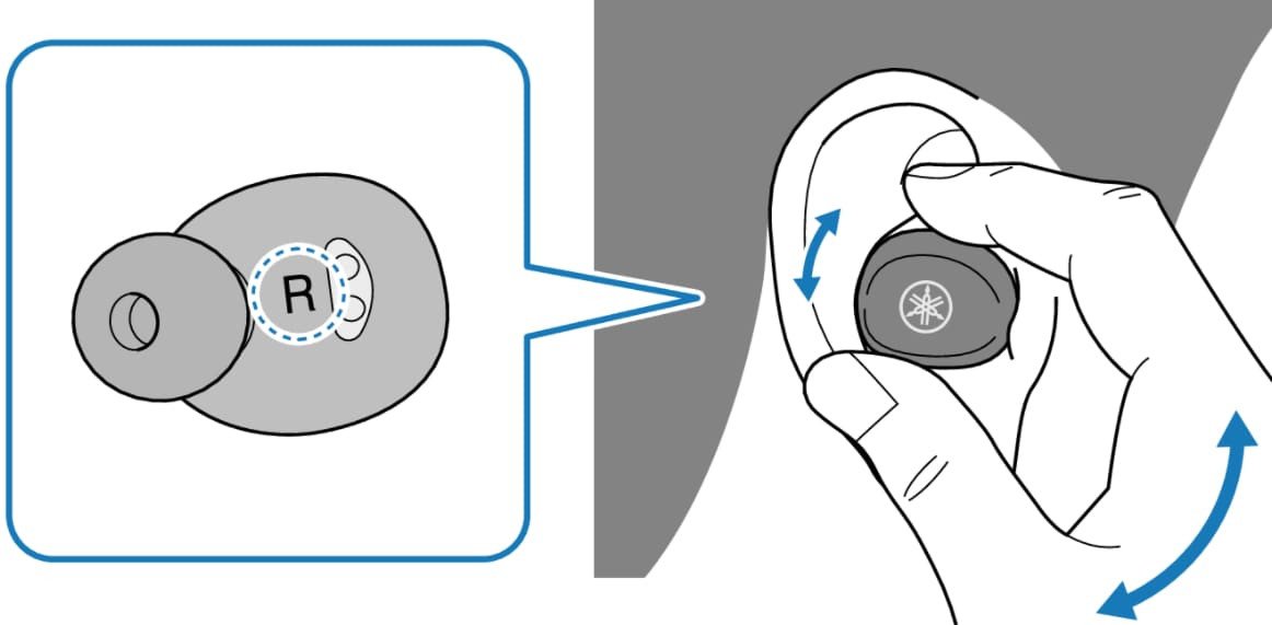 Người dùng đang đeo tai nghe bluetooth để nghe nhạc với âm lượng an toàn