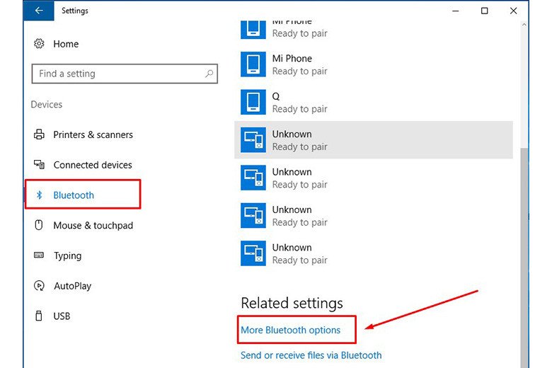 Người dùng đang tìm kiếm nút bật tắt Bluetooth bị mất trên giao diện cài đặt Windows 10