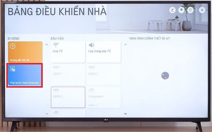 Phát lại âm thanh Bluetooth trên tivi LG