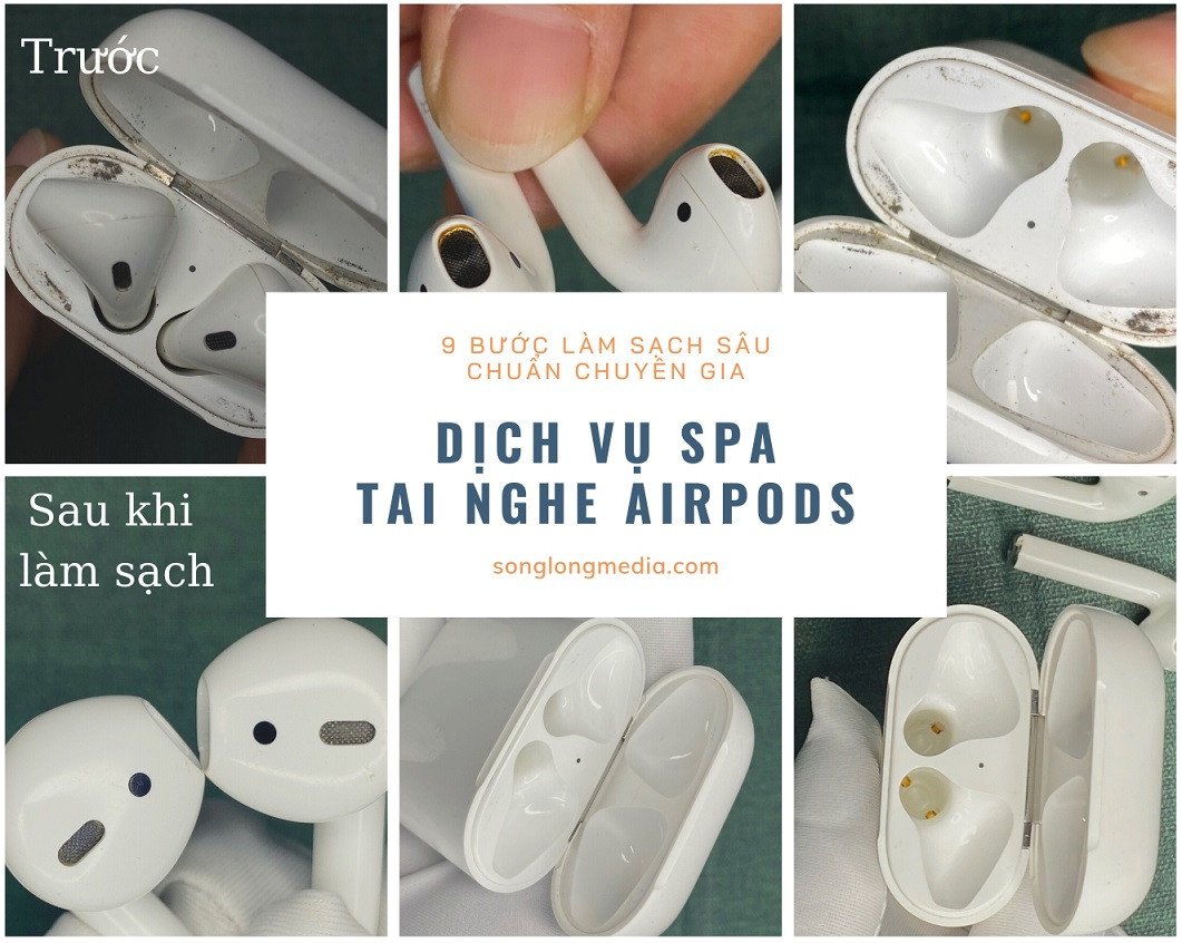 Quy trình làm sạch tai nghe