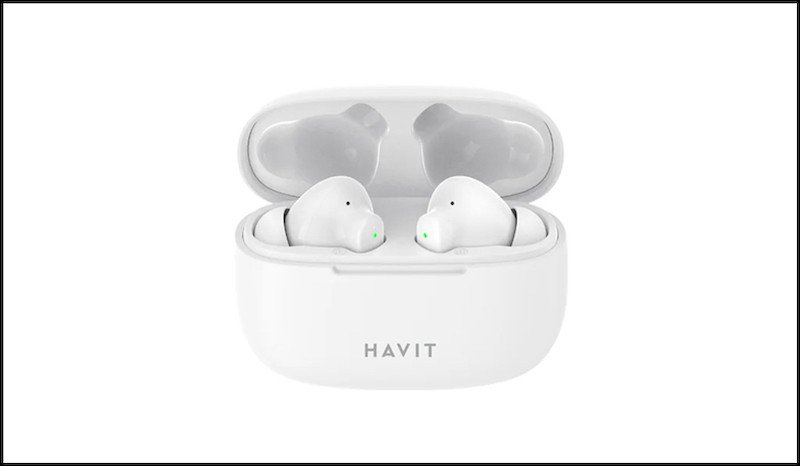 Tai nghe Bluetooth AVA+ FreeGo W26 màu trắng, mẫu tai nghe không dây giá phải chăng dưới 500k phổ biến.