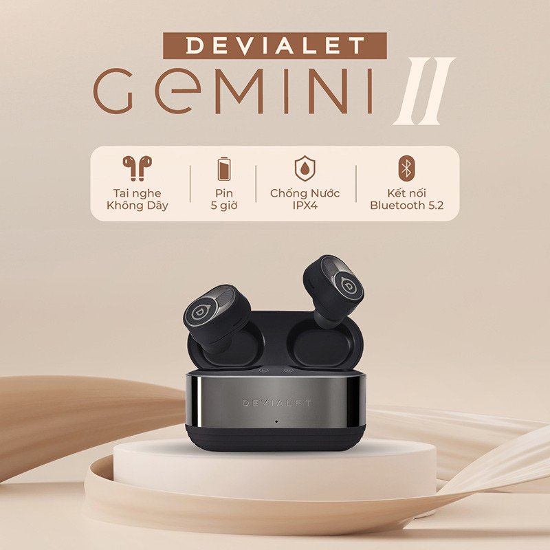 tai nghe bluetooth Devialet Gemini 2 với công nghệ chống ồn