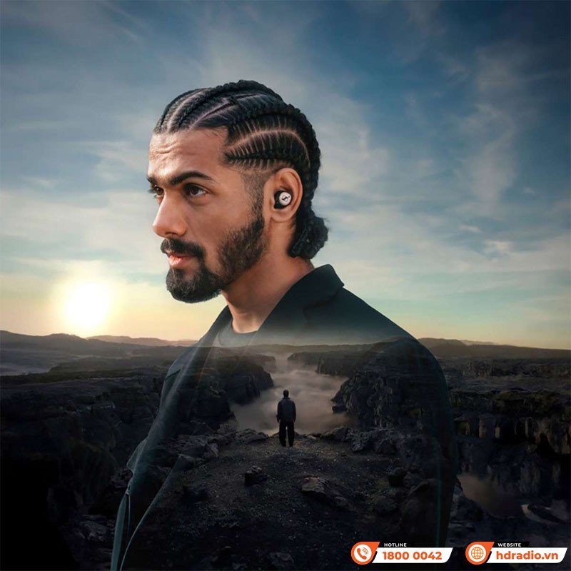 tai nghe bluetooth Sennheiser Momentum True Wireless 4 màu đen