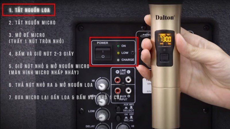 Tắt nguồn loa và khởi động lại nếu có sự cố kết nối