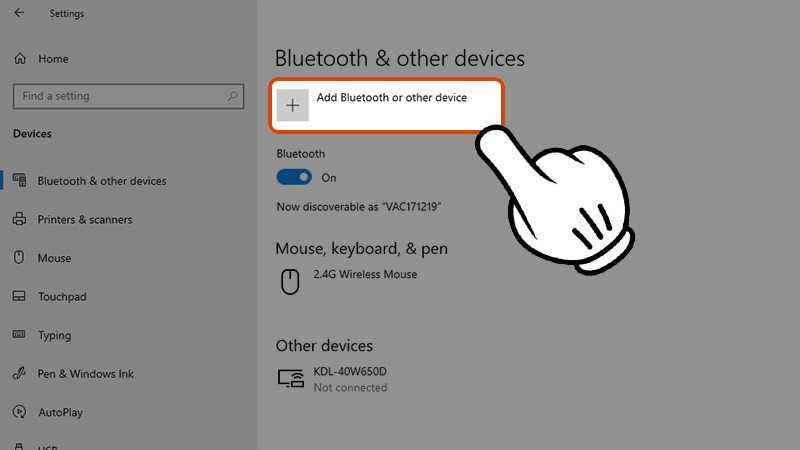 Thêm thiết bị Bluetooth mới trên máy tính Windows