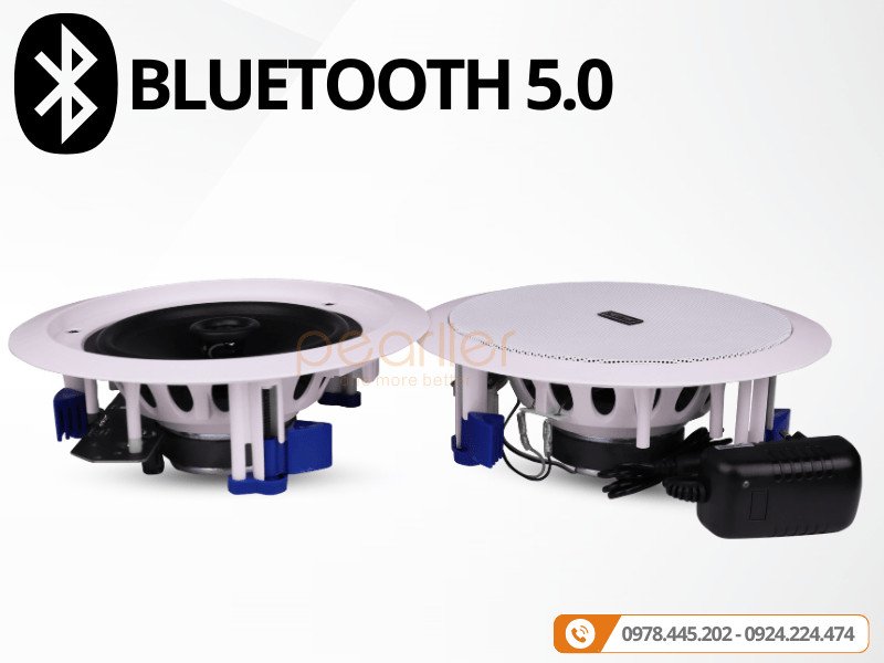 Thiết bị di động kết nối không dây với loa âm trần bluetooth thông qua công nghệ Bluetooth 5.0