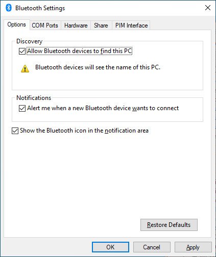 Thiết lập hiển thị thiết bị Bluetooth ẩn trong Device Manager