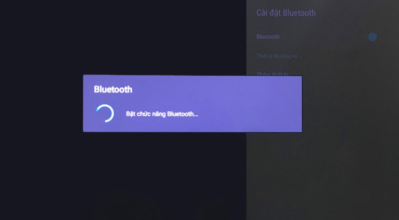 Tùy chọn bật Bluetooth trên tivi cho phép ghép nối thiết bị âm thanh không dây